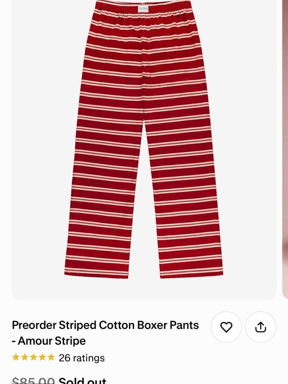 Parke Valentine’s Day Boxer Pants & Claw Clip!